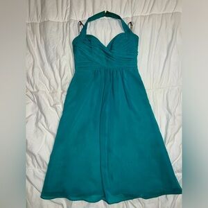 Teal short formal dress